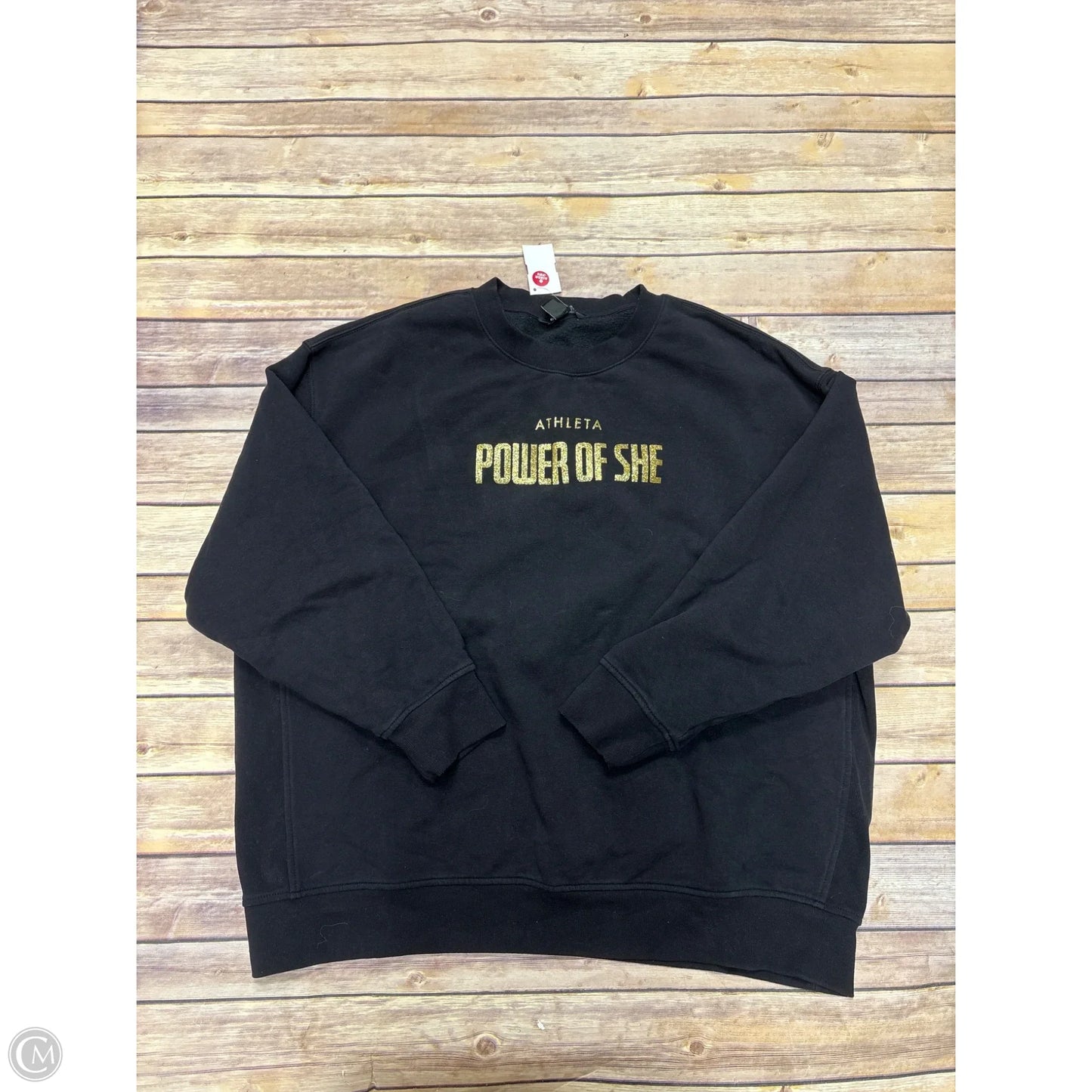 Sweatshirt Crewneck By Athleta In Black, Size: Xl