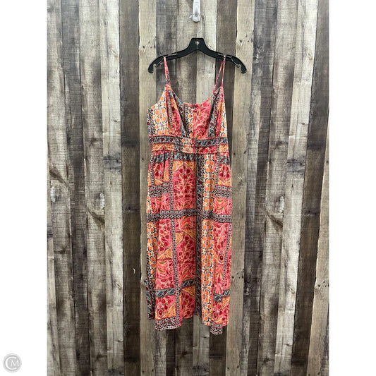 Dress Casual Midi By Old Navy In Multi-colored, Size: Xl