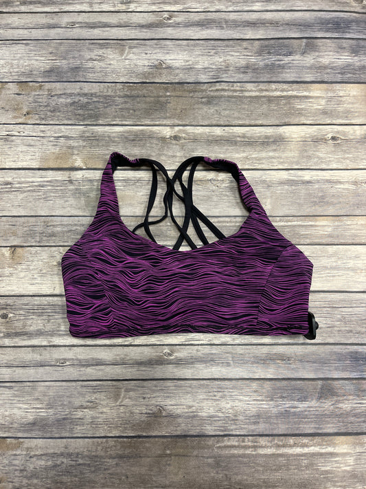 Athletic Bra By Lululemon In Purple, Size: 10