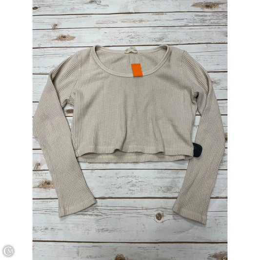 Top Long Sleeve By Madewell In Cream, Size: Xl