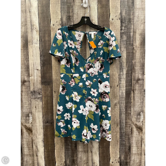 Romper By Leith In Floral Print, Size: M