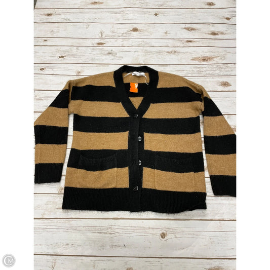 Sweater Cardigan By John + Jenn In Black & Brown, Size: S