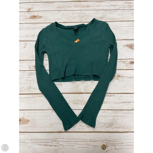 Top Long Sleeve By Shein In Green, Size: S