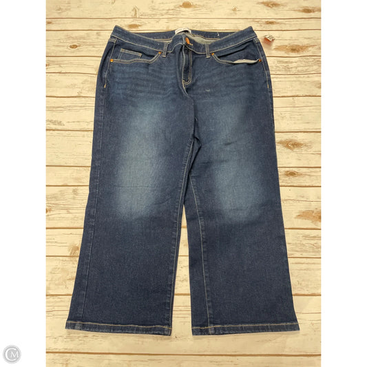 Jeans Straight By Lane Bryant In Blue Denim, Size: 16