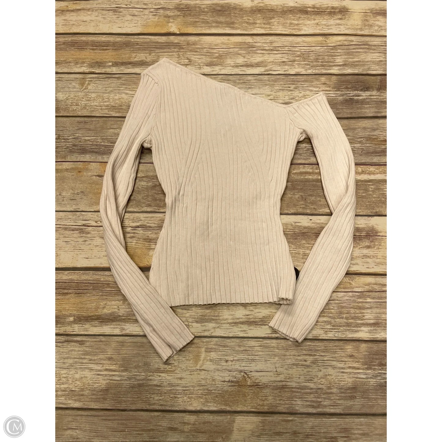 Top Long Sleeve By H&m In White, Size: M