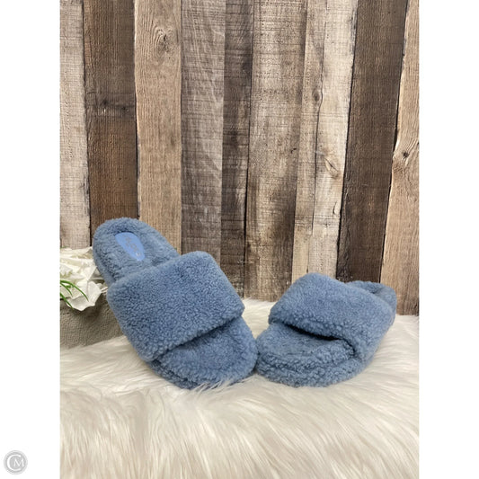 Sandals Heels Platform By J Slides In Blue, Size: 10
