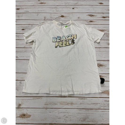 Top Short Sleeve Basic By Aerie In Cream, Size: S