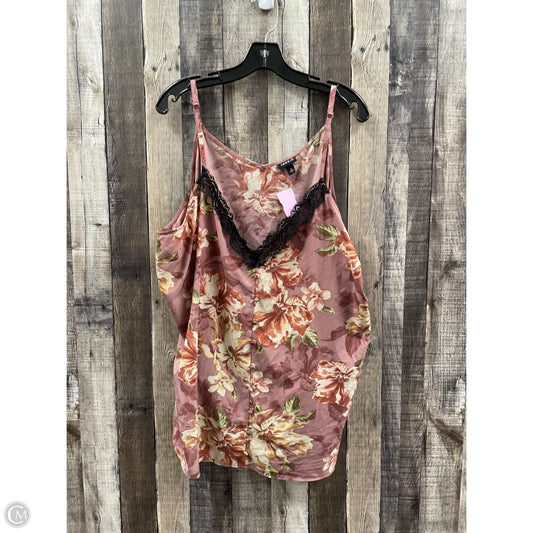Top Sleeveless By Torrid In Floral Print, Size: 3x