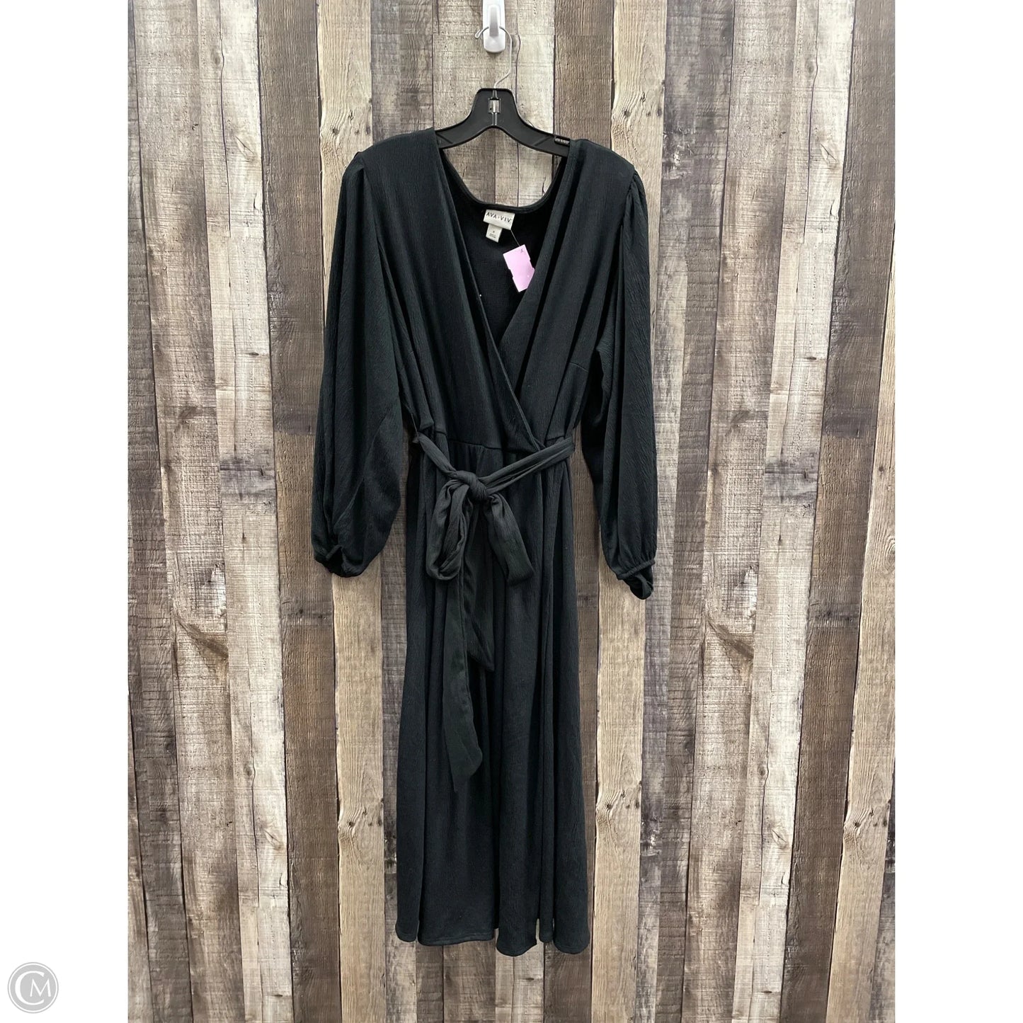 Dress Casual Midi By Ava & Viv In Black, Size: L