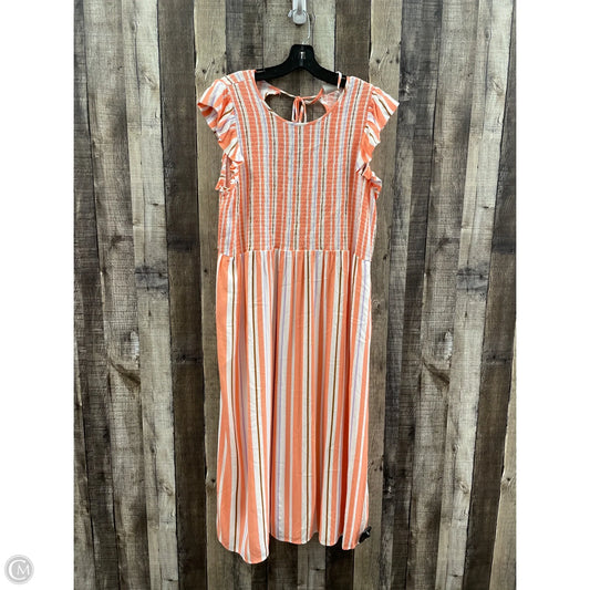 Dress Casual Maxi By A New Day In Striped Pattern, Size: L