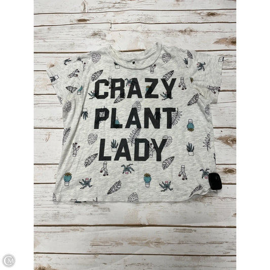 Top Short Sleeve Basic By Cme In Grey, Size: M