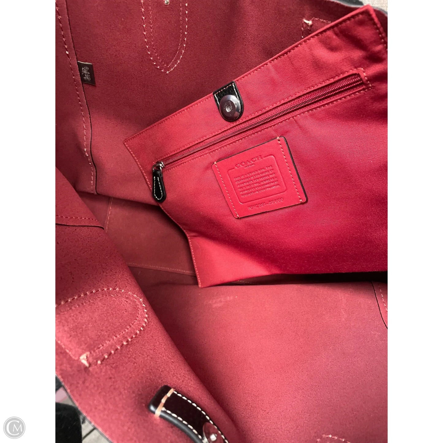 Handbag Designer By Coach, Size: Medium