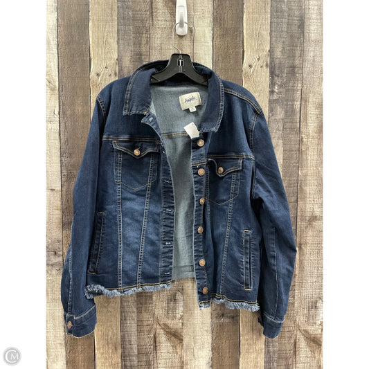 Jacket Denim By Angels In Blue Denim, Size: Xl