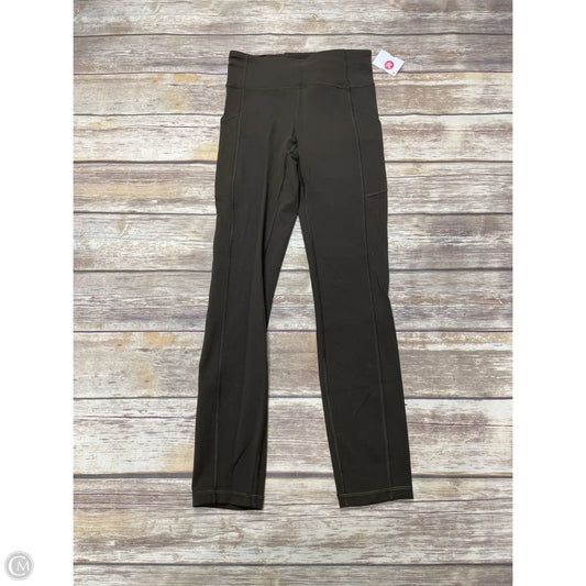 Athletic Leggings By Lululemon In Green, Size: 4