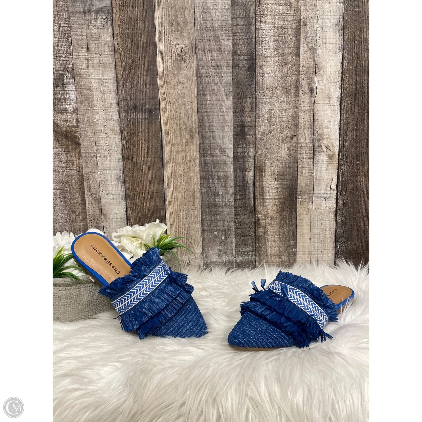 Shoes Flats By Lucky Brand In Blue, Size: 6.5