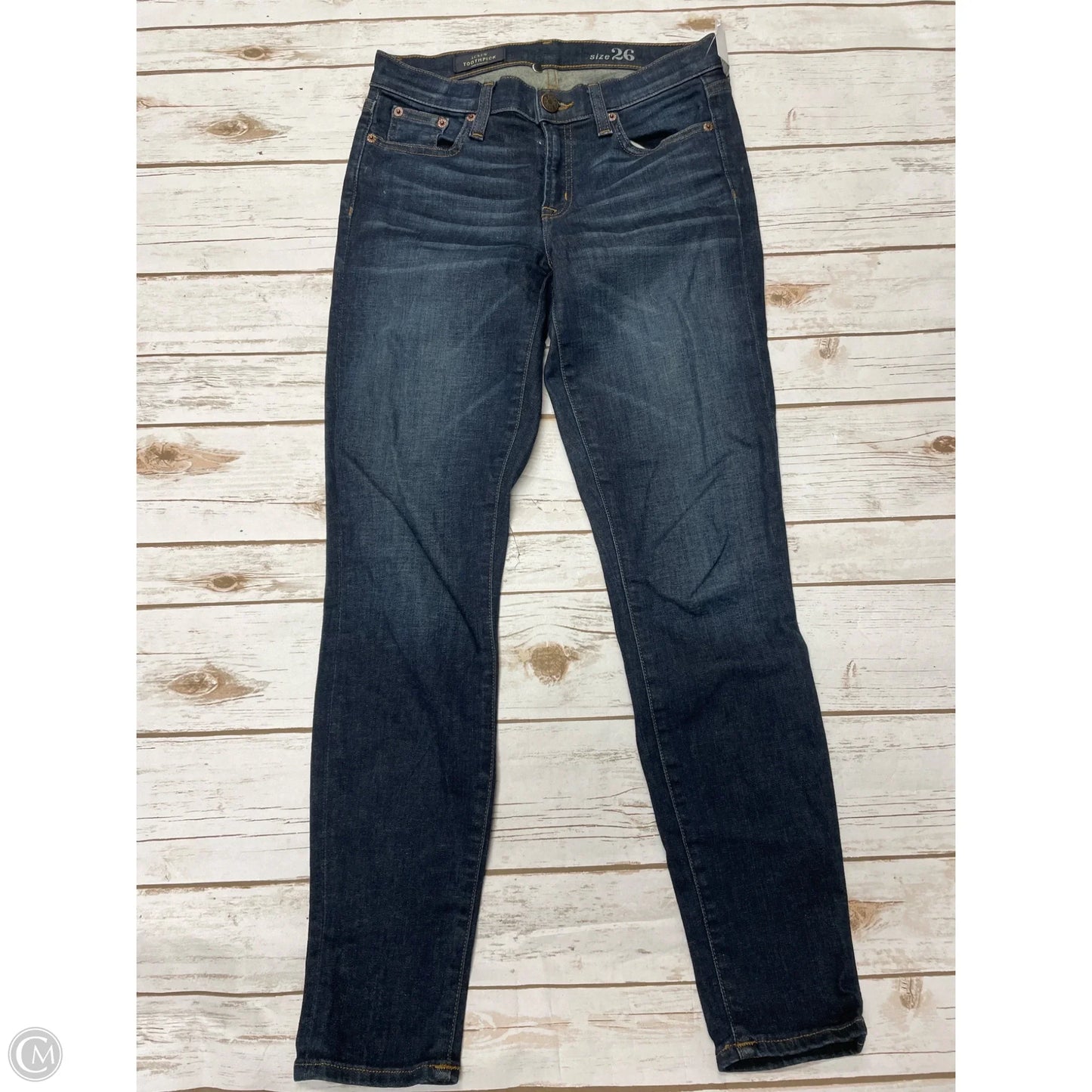 Jeans Skinny By J. Crew In Blue Denim, Size: 2