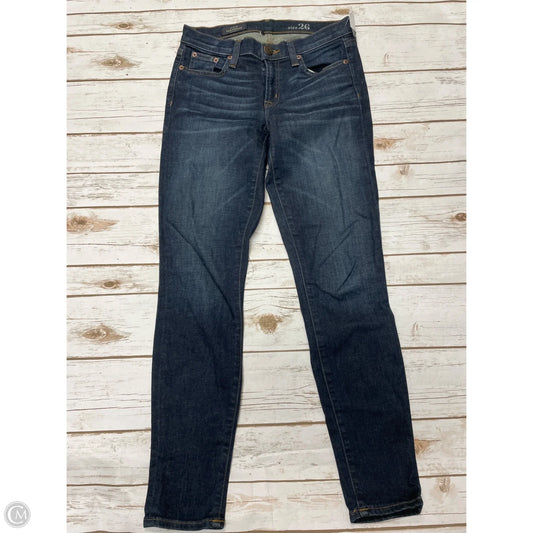 Jeans Skinny By J. Crew In Blue Denim, Size: 2