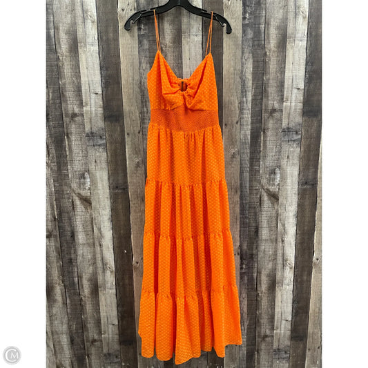Dress Designer By Alice + Olivia In Orange, Size: L