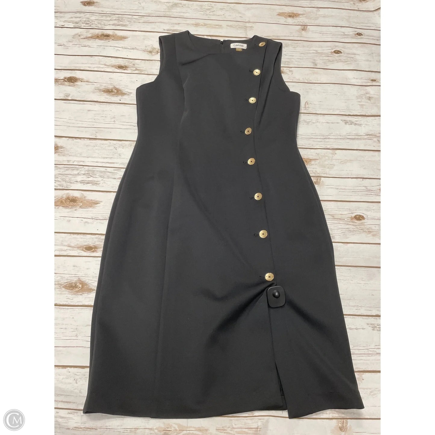 Dress Work By Calvin Klein In Black, Size: L