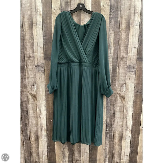 Dress Party Midi By Banana Republic In Green, Size: Xl