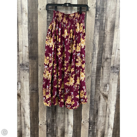 Skirt Midi By Natural Life In Floral Print, Size: M