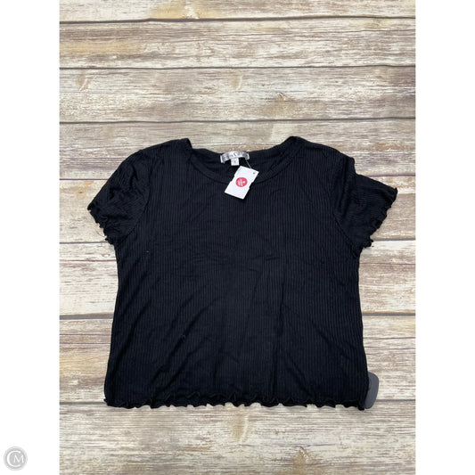 Top Short Sleeve Basic By Moa Moa In Black, Size: S