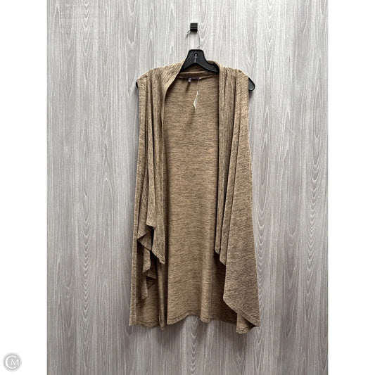 Vest Sweater By Olivia Sky In Tan, Size: M