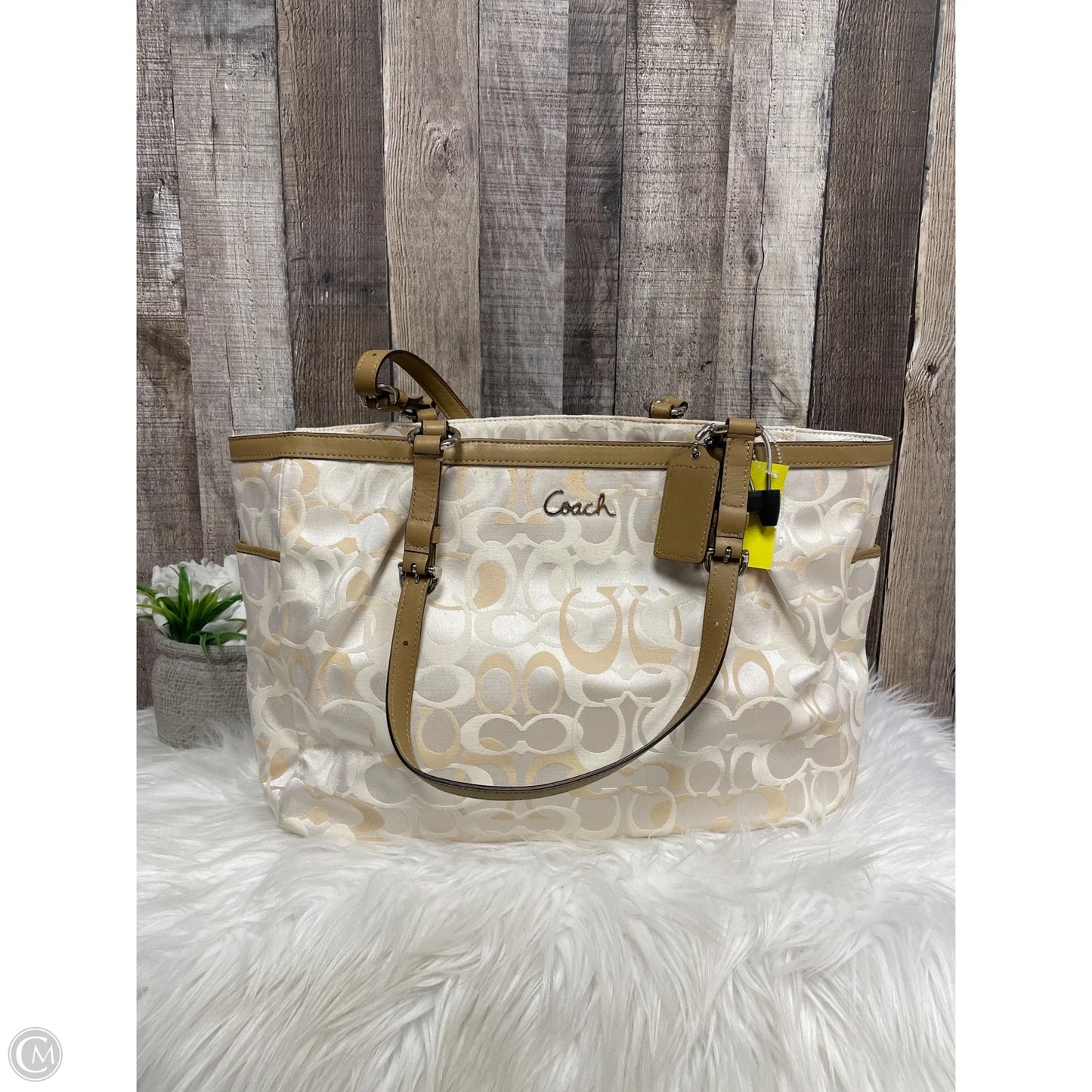 Handbag Designer By Coach, Size: Large