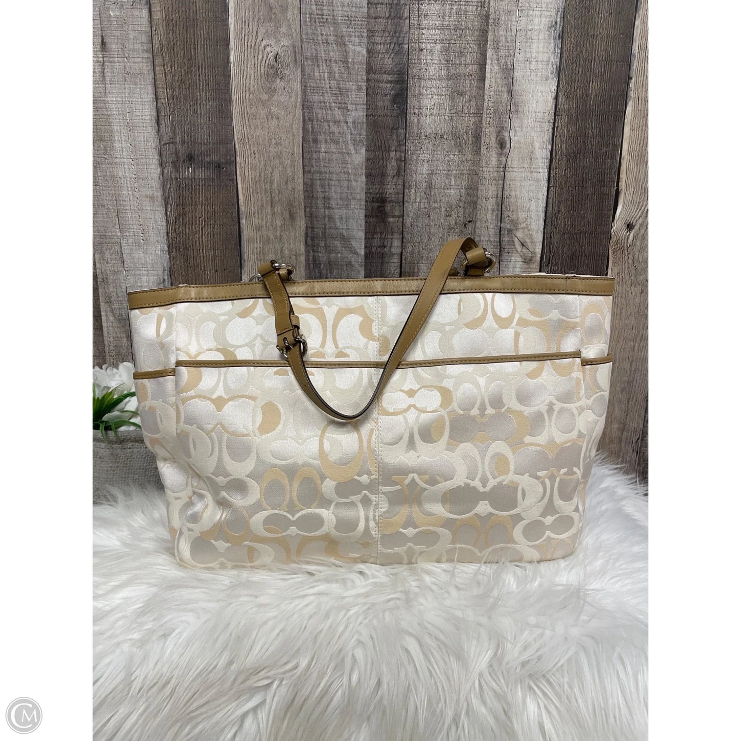 Handbag Designer By Coach, Size: Large