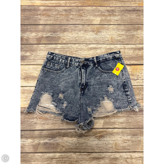 Shorts By Shein In Blue Denim, Size: L
