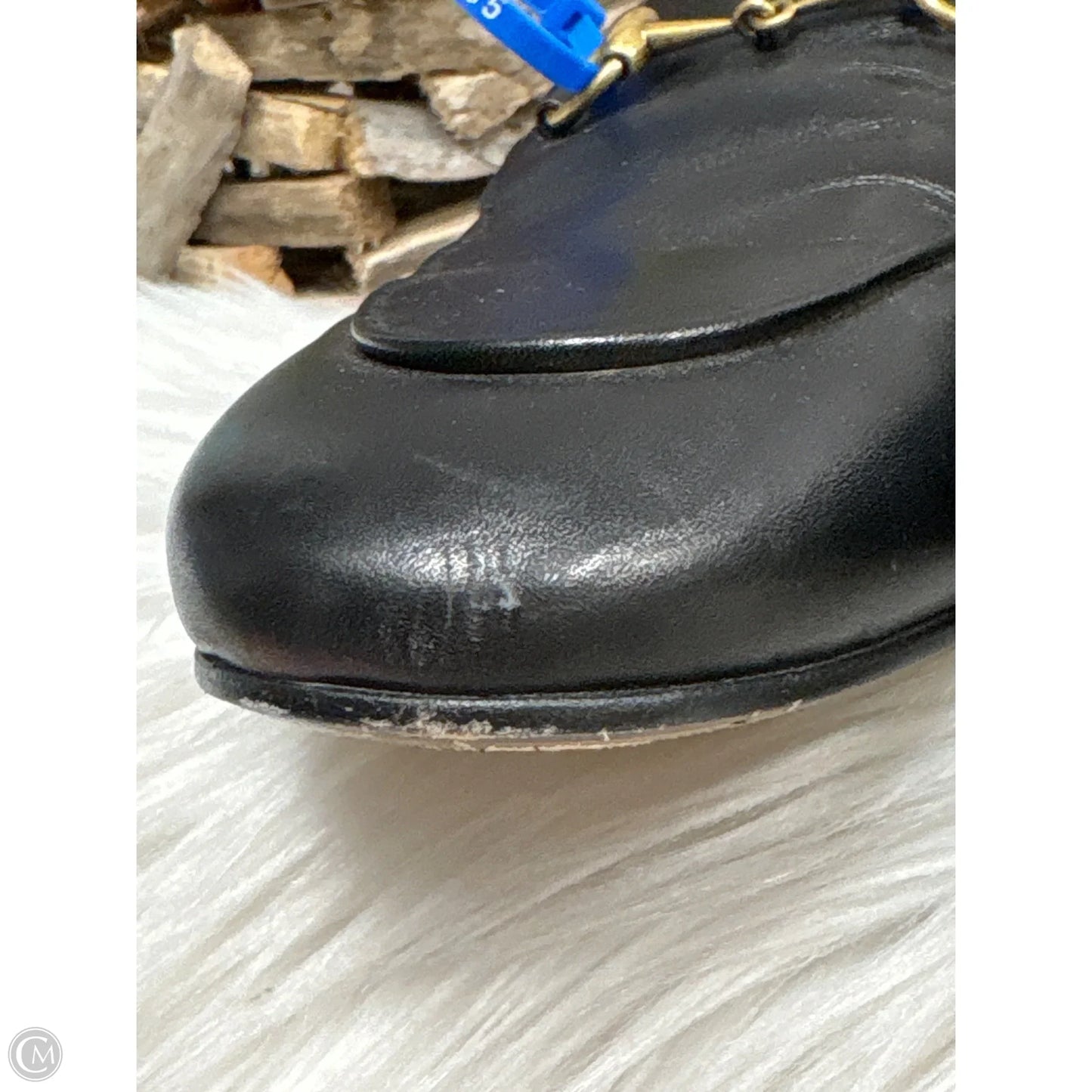 Shoes Luxury Designer By Gucci In Black, Size: 9