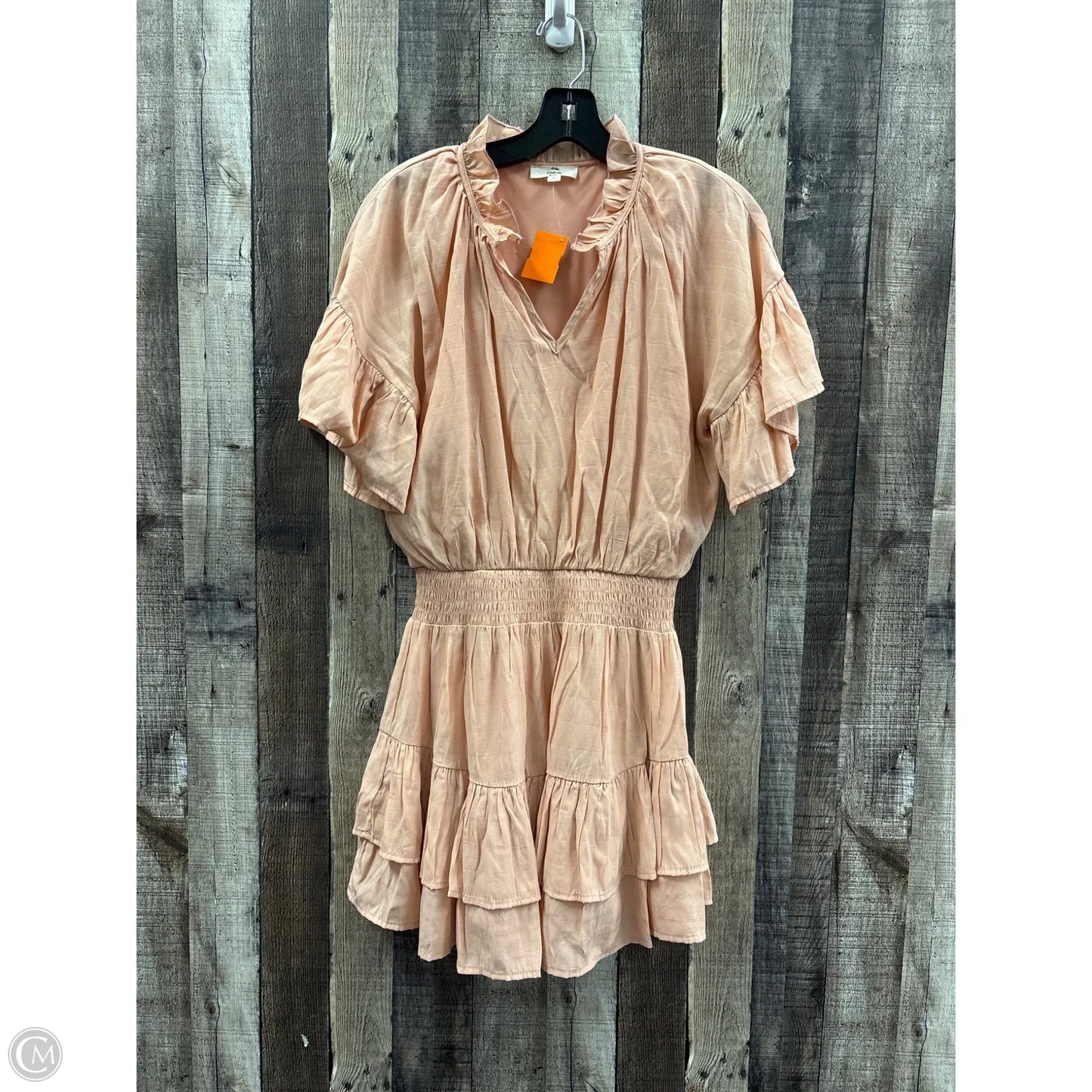 Dress Casual Short By Entro In Peach, Size: S