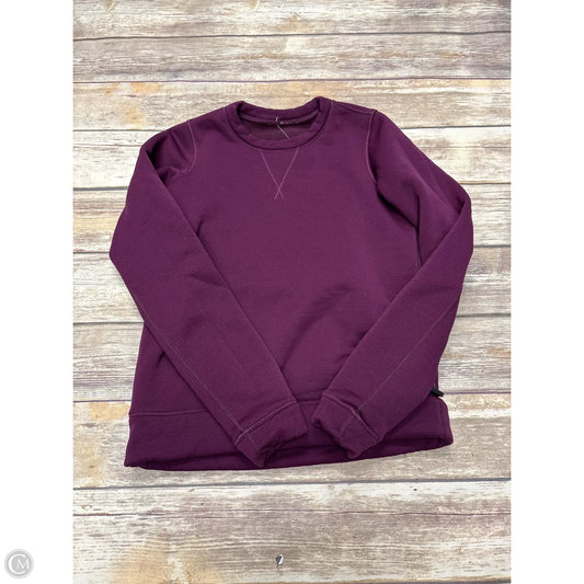 Athletic Sweatshirt Crewneck By Lululemon In Maroon, Size: S