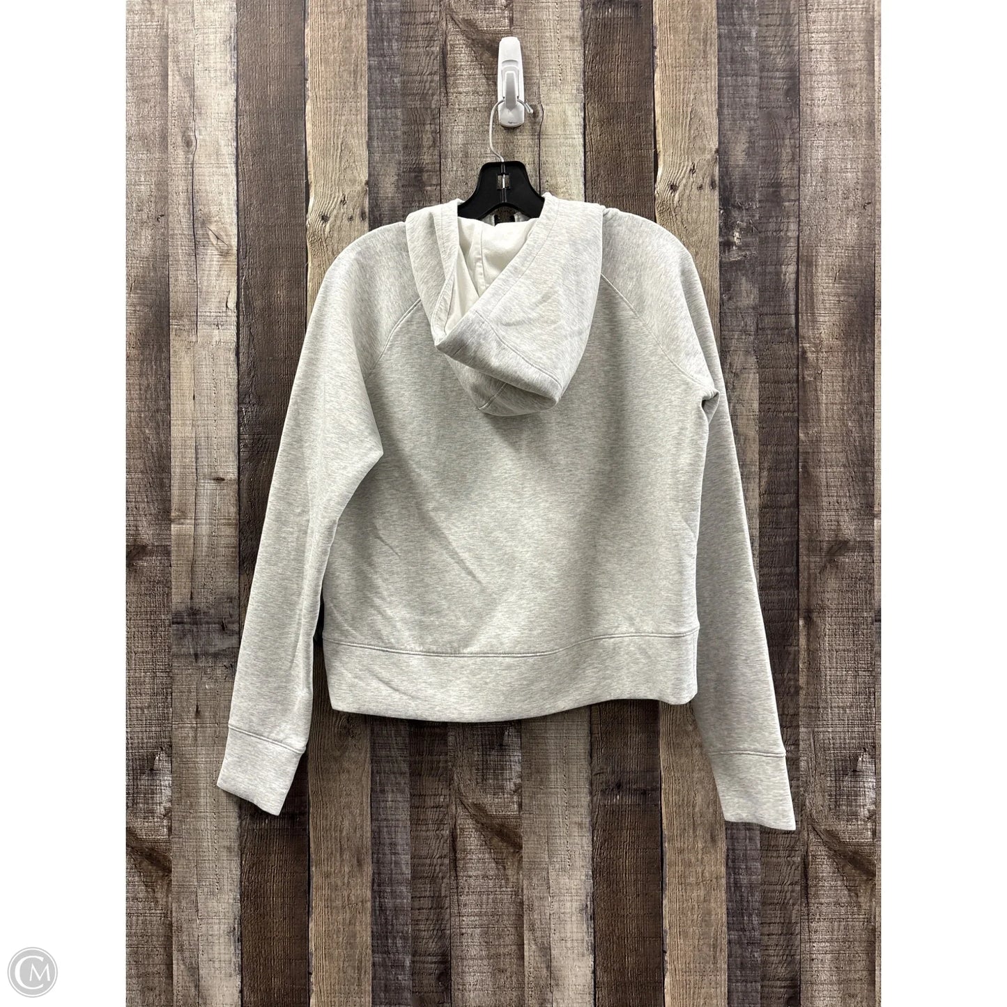 Athletic Sweatshirt Hoodie By Dsg Outerwear In Grey, Size: S