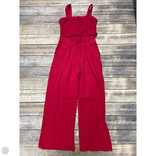 Pants Set 2pc By Abercrombie And Fitch In Red, Size: S