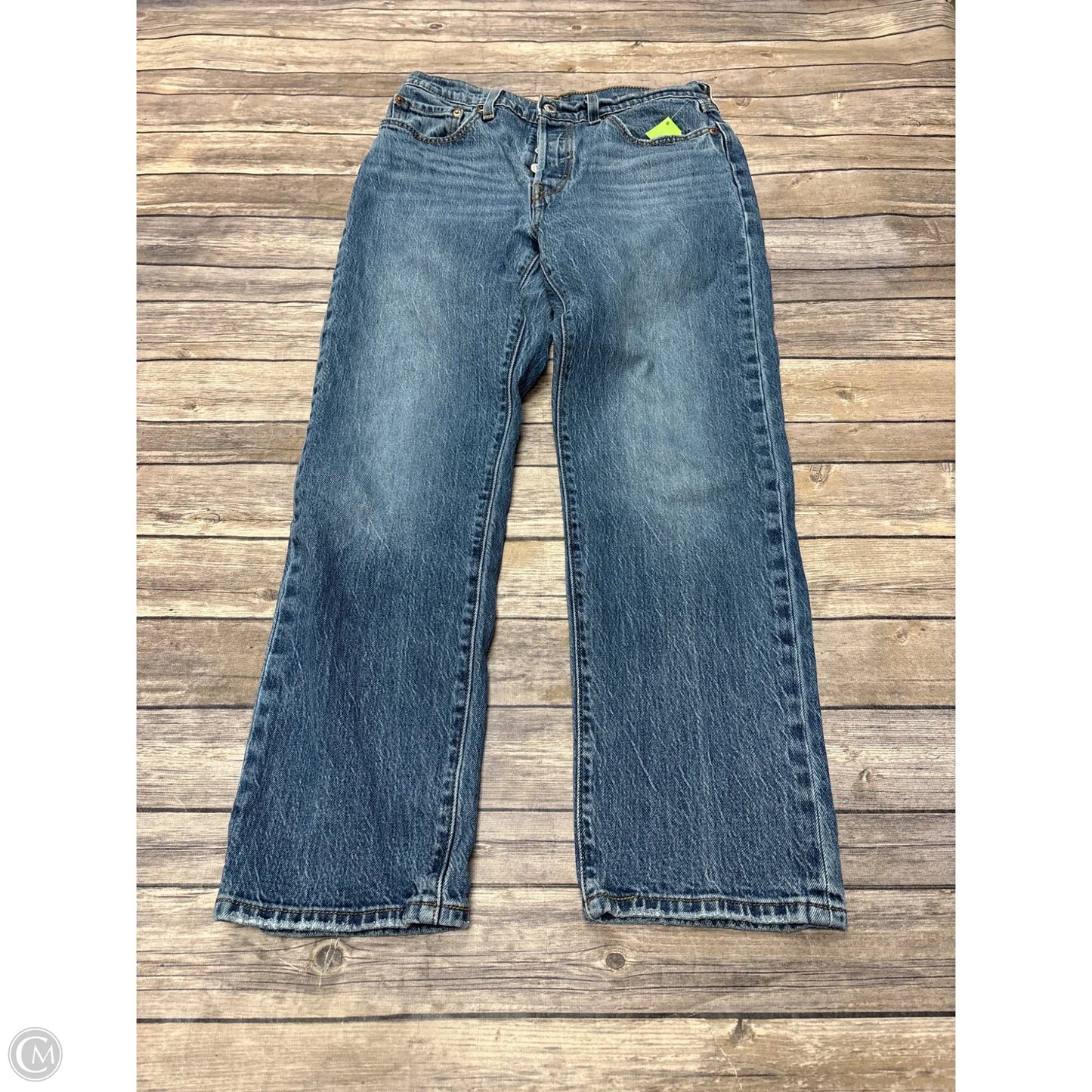 Jeans Straight By Levis In Blue Denim, Size: 6