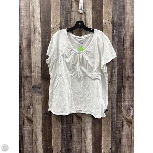 Top Short Sleeve Basic By Just My Size In White, Size: 3x