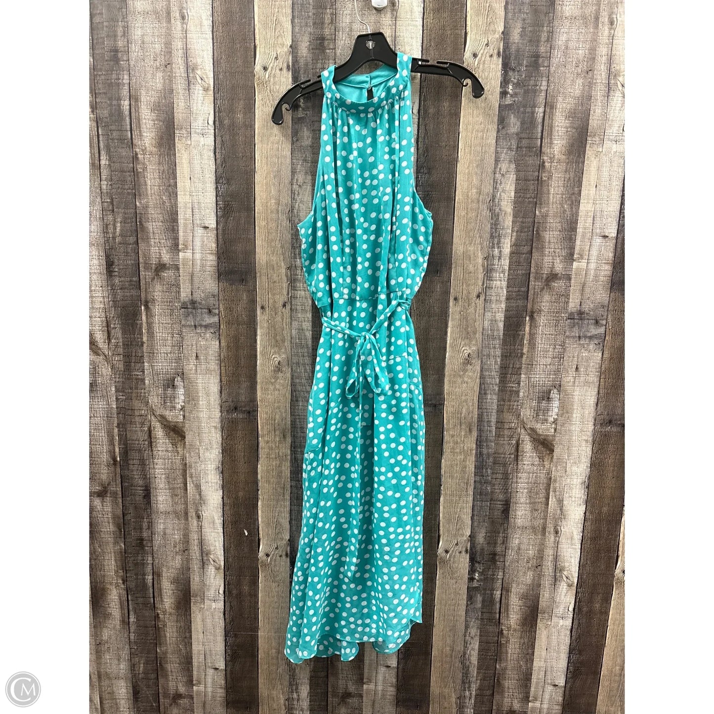 Dress Casual Maxi By Sandra Darren In Polkadot Pattern, Size: L
