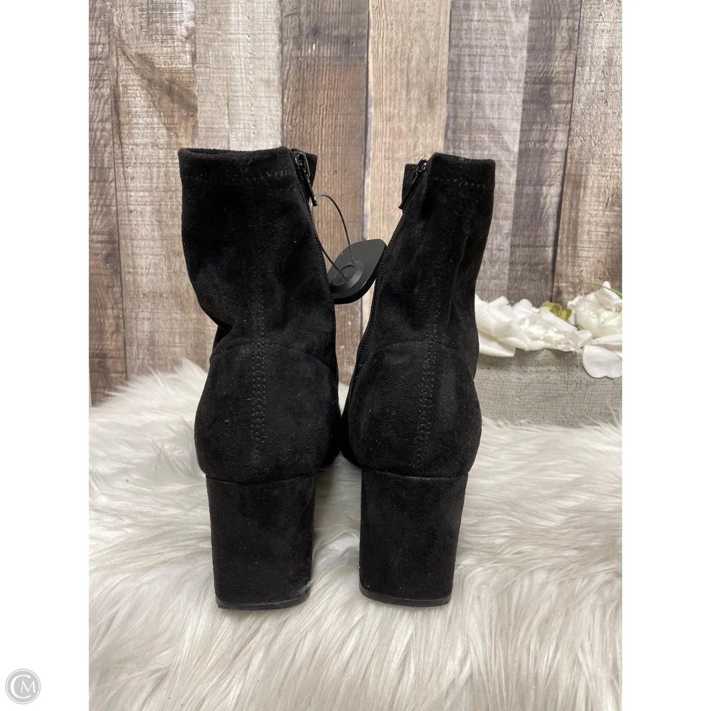 Boots Ankle Heels By Unisa In Black, Size: 10