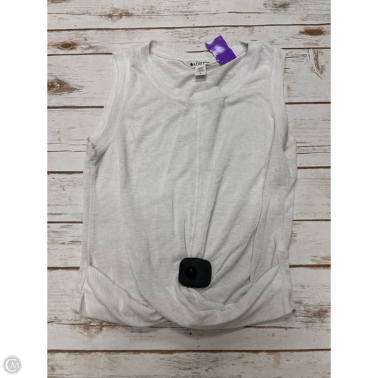 Top Sleeveless By Athleta In White, Size: Sp
