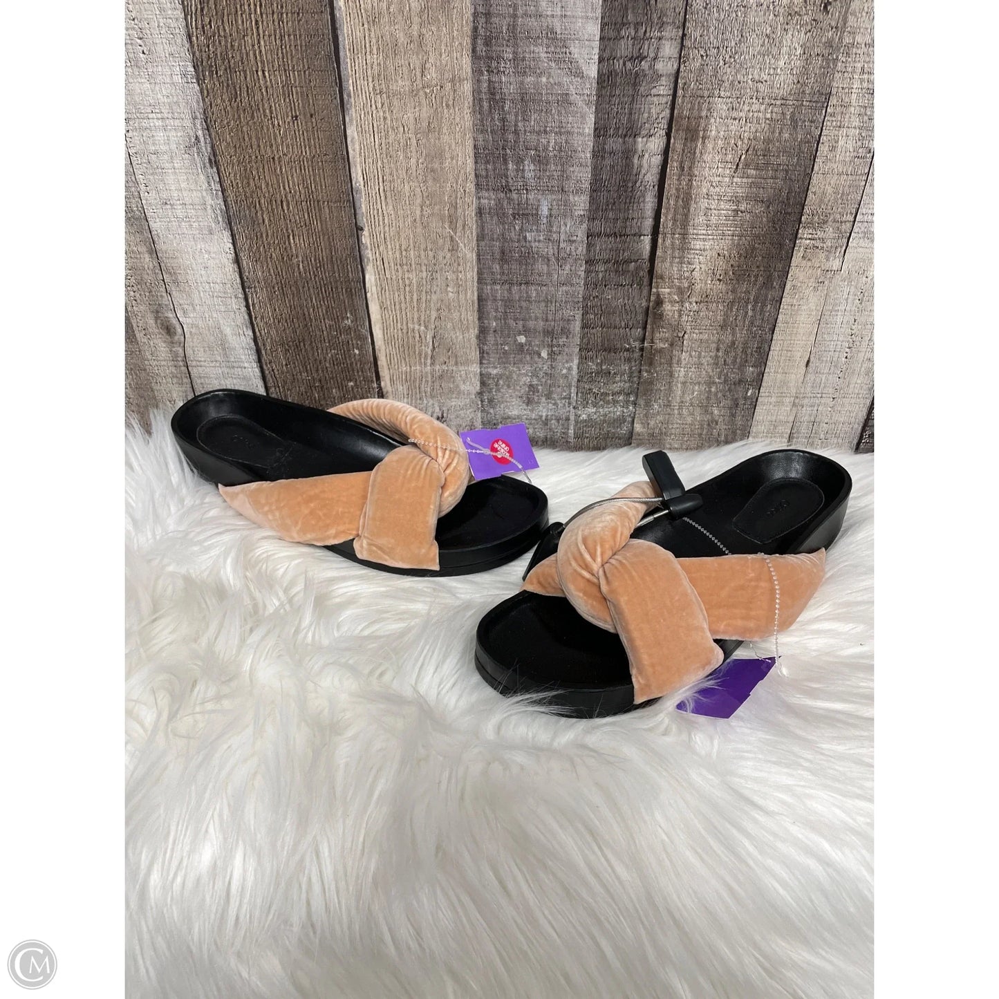 Sandals Luxury Designer By Chloe In Peach, Size: 11