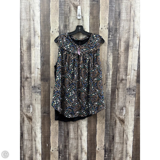 Top Sleeveless By Papermoon In Paisley Print, Size: 1x