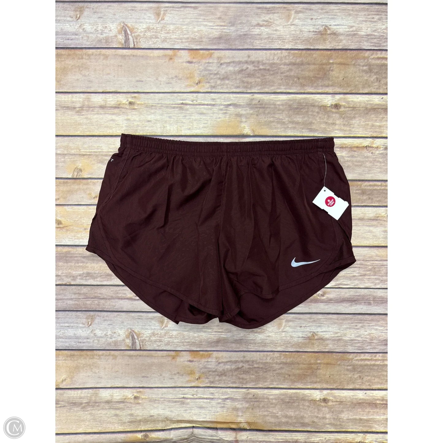 Athletic Shorts By Nike In Maroon, Size: M