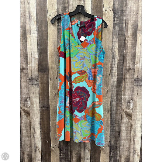 Dress Casual Midi By Anne Klein In Multi-colored, Size: L