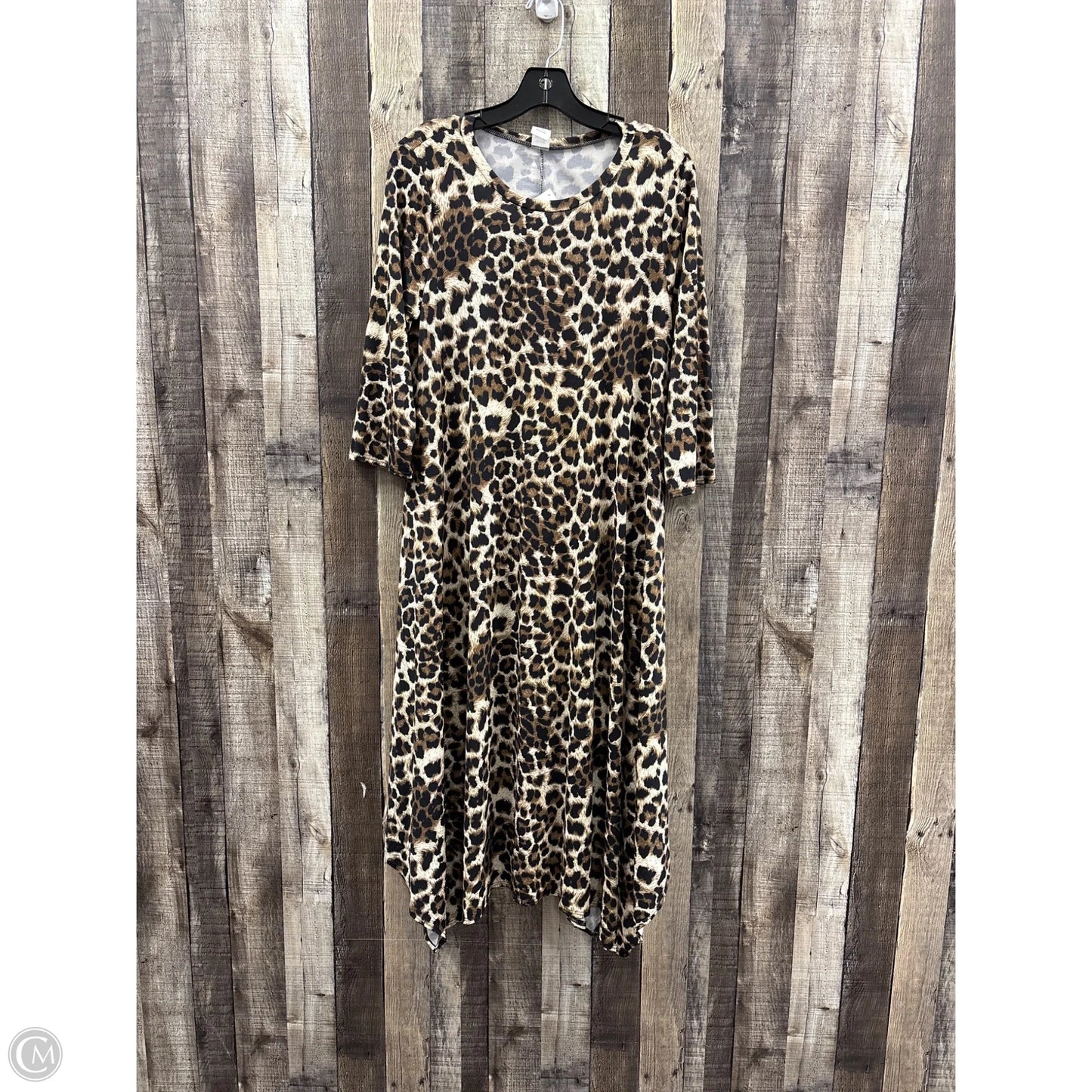 Dress Casual Maxi By Cmf In Animal Print, Size: M