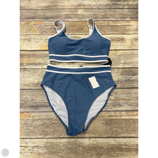 Swimsuit 2pc By Cme In Blue, Size: M