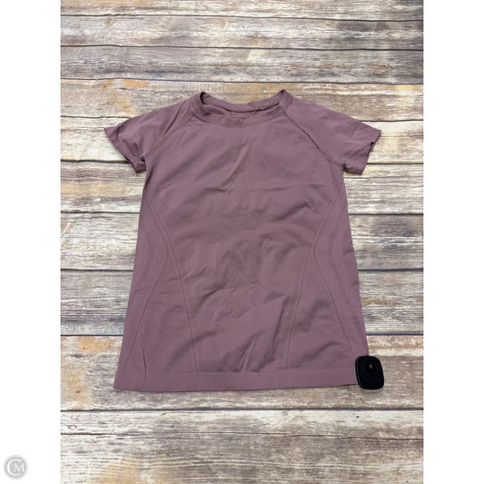 Athletic Top Short Sleeve By Cmf In Purple, Size: M