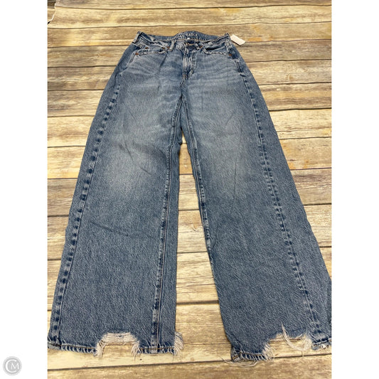 Jeans Boyfriend By American Eagle In Blue Denim, Size: 4