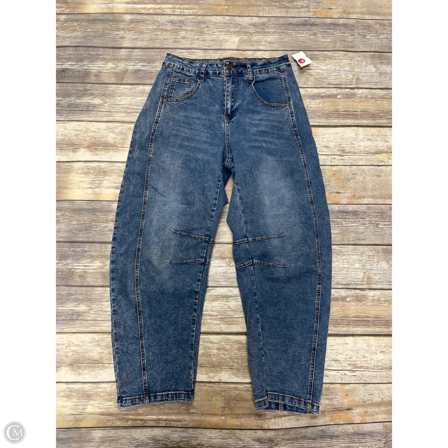 Jeans Straight By Cmf In Blue Denim, Size: 4
