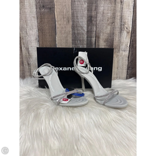 Shoes Luxury Designer By Alexander Wang In Silver, Size: 8.5